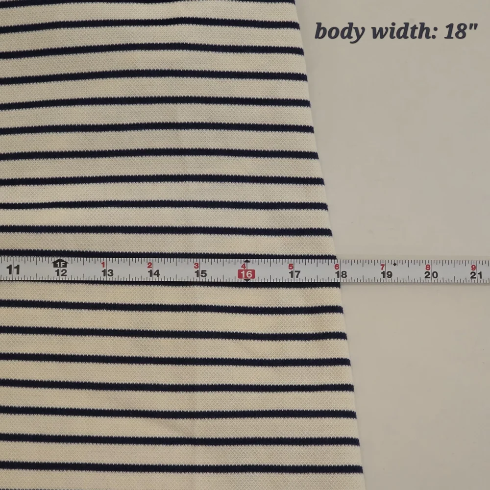 Vineyard Vines Navy Striped Cream Dog Pique Polo Shirt XXL